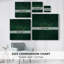 Joy Starburst - vert sur toile-1241894930