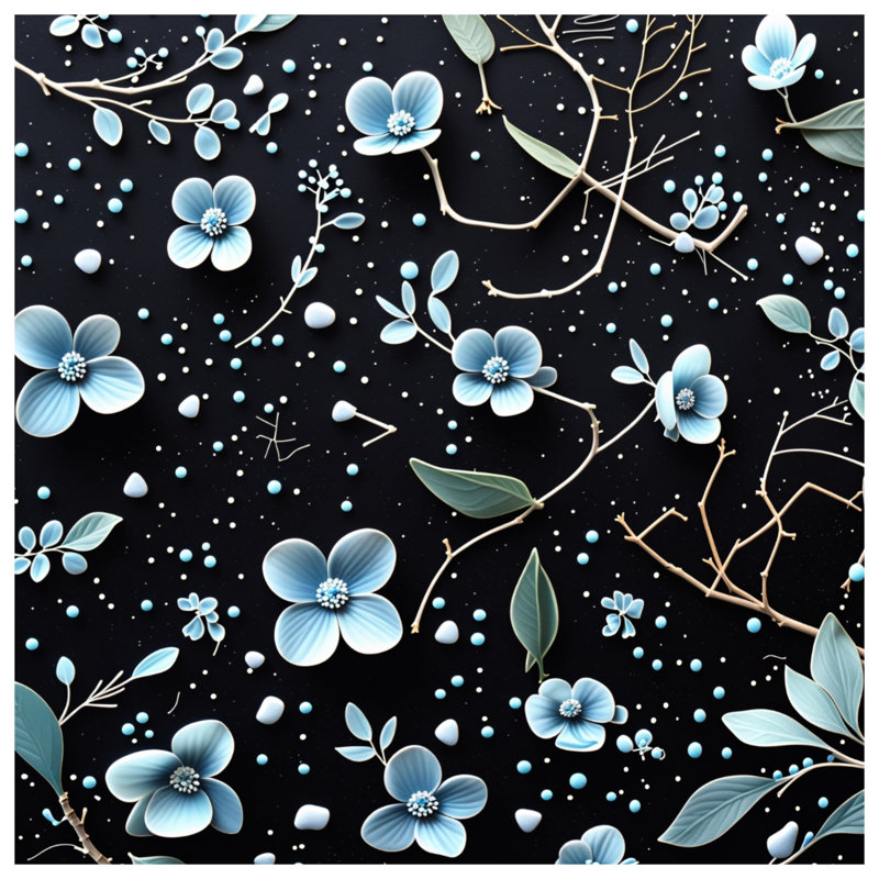 Floral Branches Quilted Bedspread All Sizes, Twin