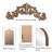 Vintage Ornate Arched Full Length Floor Mirror, 36x66 Inch Metal Framed Dressing Mirror for Elegant Home Decor-129417644