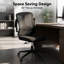 Chaise de bureau ergonomique, appui-tête réglable avec support lombaire et accoudoirs rabattables-1755781256