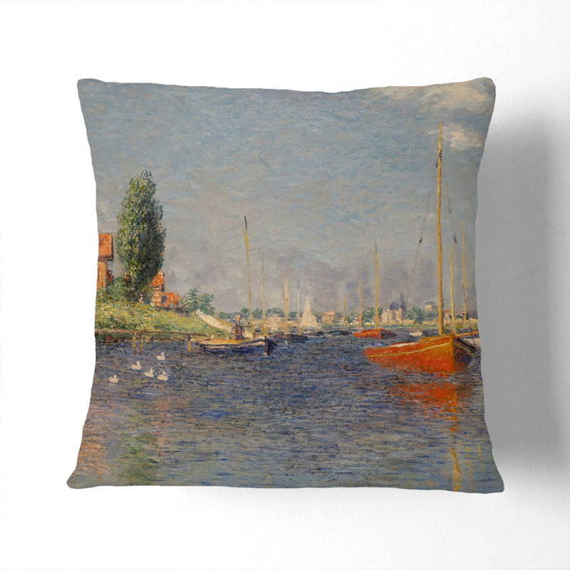 Square Cushion, White, 55cm H x 55cm W x 20cm D
