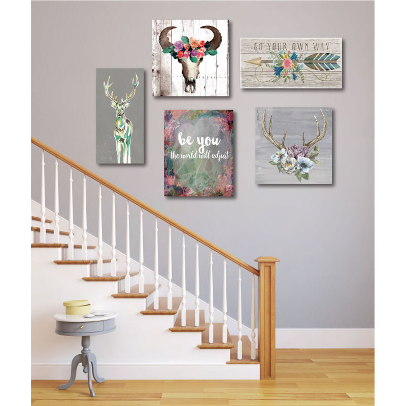 « go your own », ensemble de 5 reproductions de photos sur toile