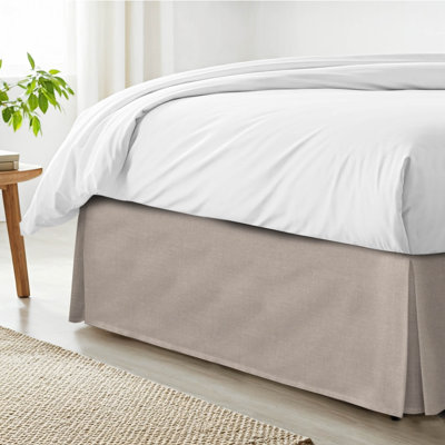 Shay Solid Natural Cotton Bedskirt
