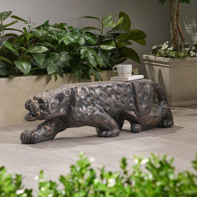 LEOPARD LIGHTWEIGHT CONCRETE BENCH