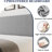 Bed Frame With Headboard, Upholstered Bed Frame With Wood Slats, Sturdy Support Feet, No Box Spring Needed-165975671-165975664