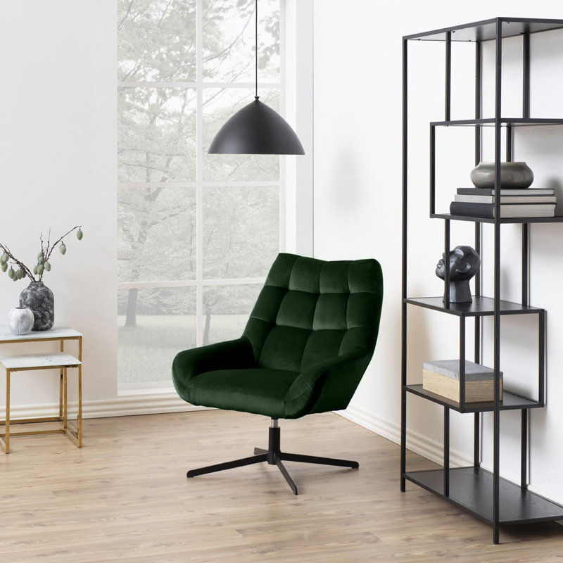 Tahoka Velvet Swivel Accent Chair