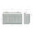 Hamlet 67'' Double Bathroom Vanity with Carrara Marble Top-93068144