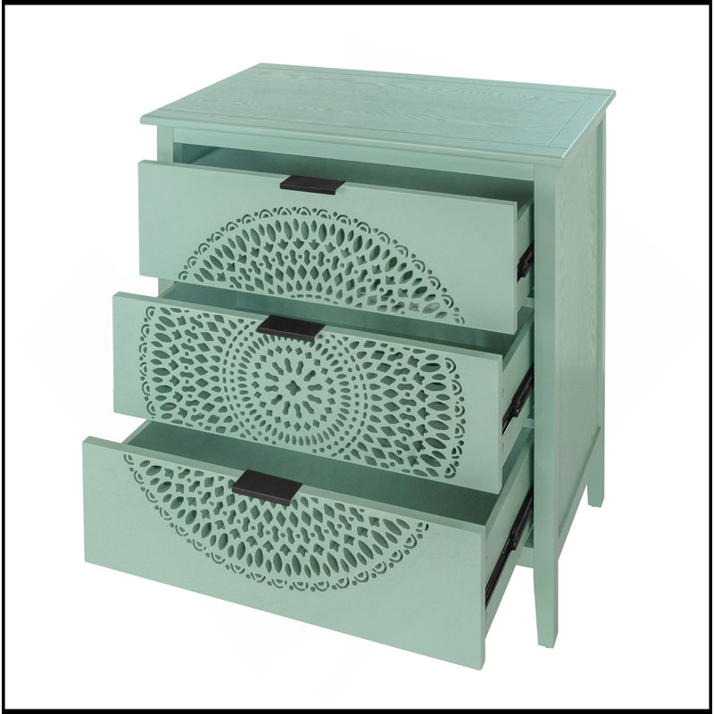 Armoire à 3 tiroirs creux exquis pour un rangement polyvalent