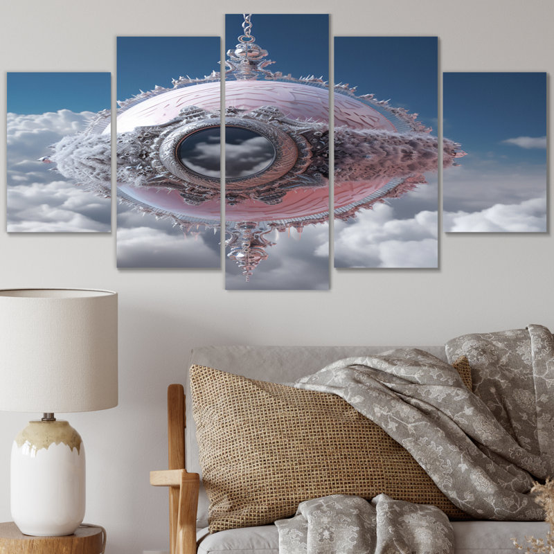 Oakes - Modern Wall Art Living Room - 5 Panels