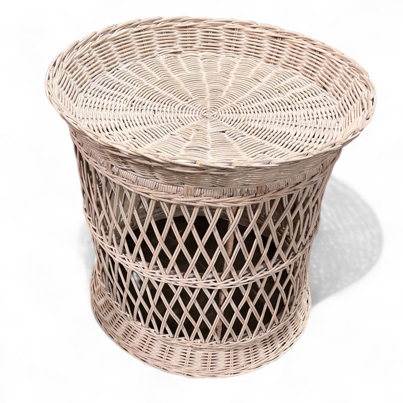 Bagan End Table, White Wash