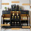 Bar à vin moderne avec lumières RVB et porte-verre
