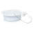 Gibson Elite Gracious Dining 1.9 Quart Stoneware Casserole In White With Glass Lid