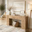 Console, table de couloir en bois-129996553