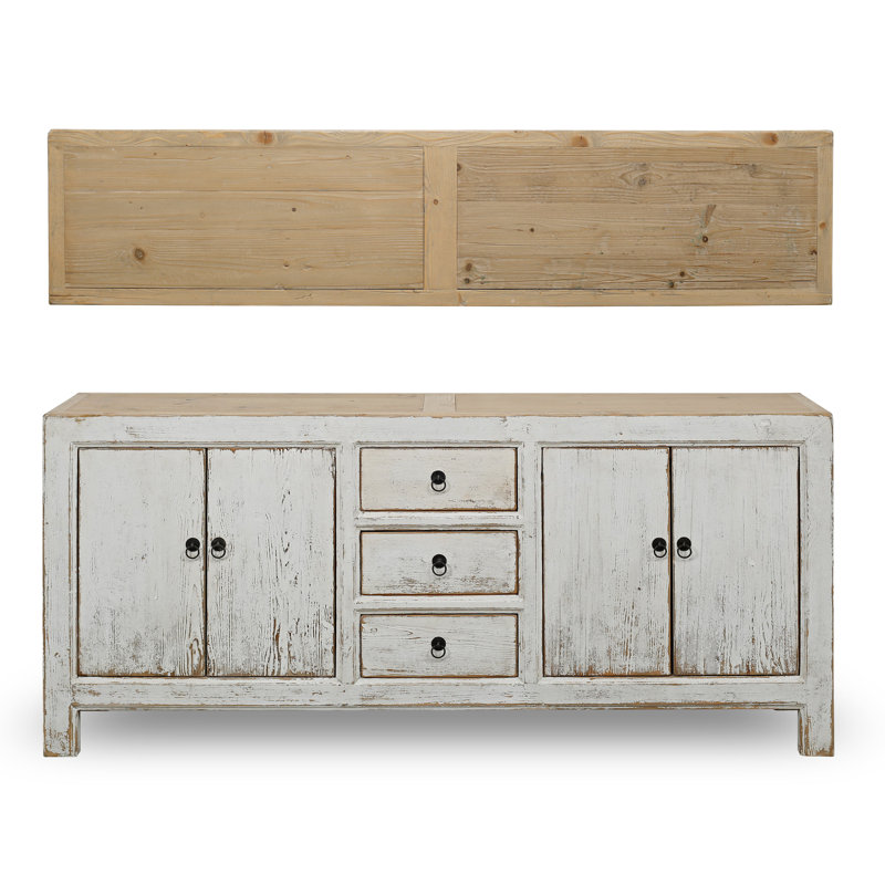Shandong Ming 79'' W Solid Wood Sideboard