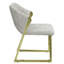 Ensemble de 2 chaises d'appoint en sherpa et en miroir doré Galdesa Teddy