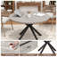 Ensemble de table de salle à manger 47,2 po avec 4 chaises rembourrées-131082360-131082362