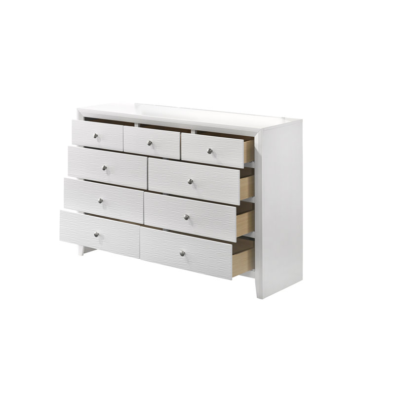 Commode moderne 1 tiroir 9 pièces