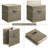 Set Of 6 Foldable Fabric Storage Cubes With Handles – 12 Inch Large Cube Organizer Bins For Shelves, Closet, And Home Organization – Durable, Eco-Friendly Storage Baskets For Clothes, Toys, And More