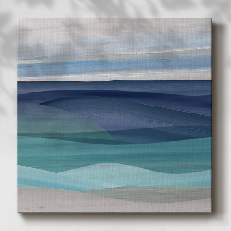 «Blue Valley II», toile tendue avec châssis, H 40 po x l 40 po x P 1,5 po