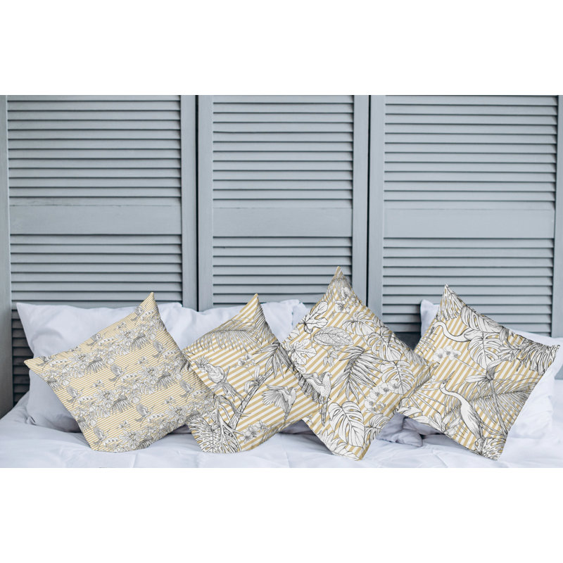 Ensemble de housse de coussin 4 pièces Avian, 20 po X 20 po