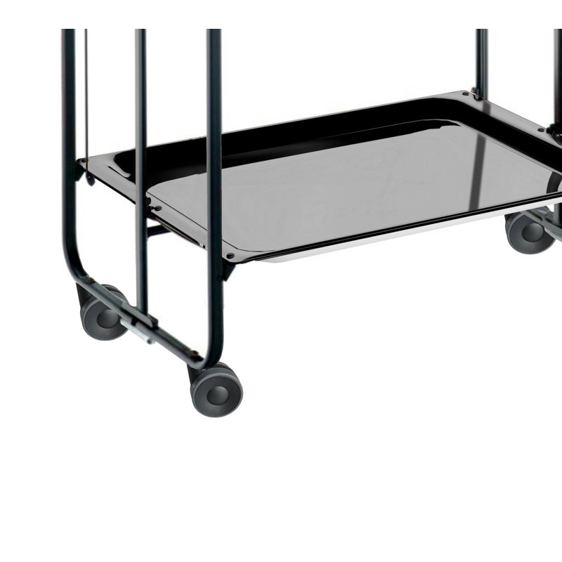 Metal Bar Cart, Black, Black