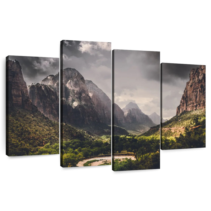 Scène dramatique Alvord Zion Valley, H 32 po x l 52 po