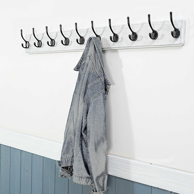 Steel Wall Hook, Black/White