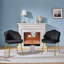 Aaliyiah Contemporary and Classic Velvet Accent Chair Backrest Tub Chair-607758198