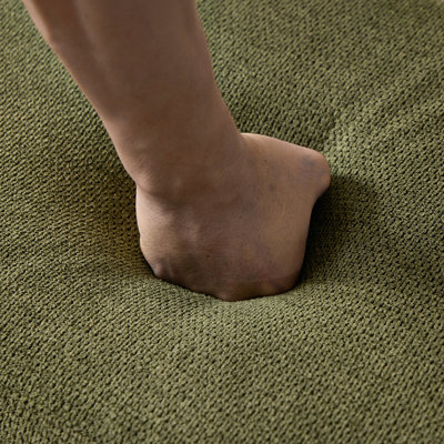 Repose-pieds ovale rembourré avec rangement multifonctionnel et rangement caché pour le salon ou la chambre à coucher