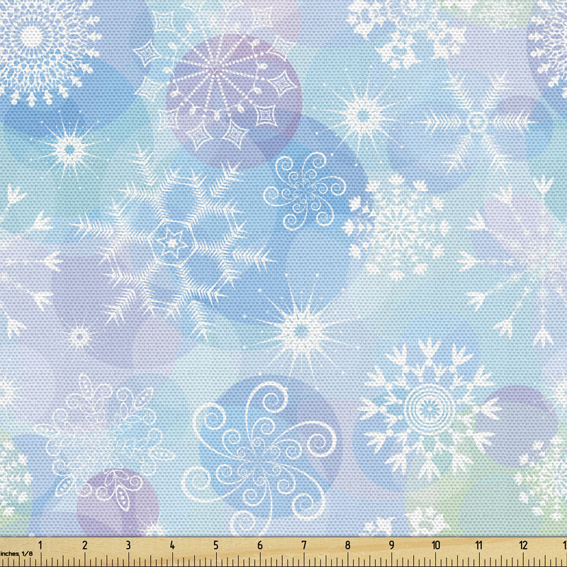 Anrey Fabric Sold by the Meter, Bokeh Style Circles Fabric