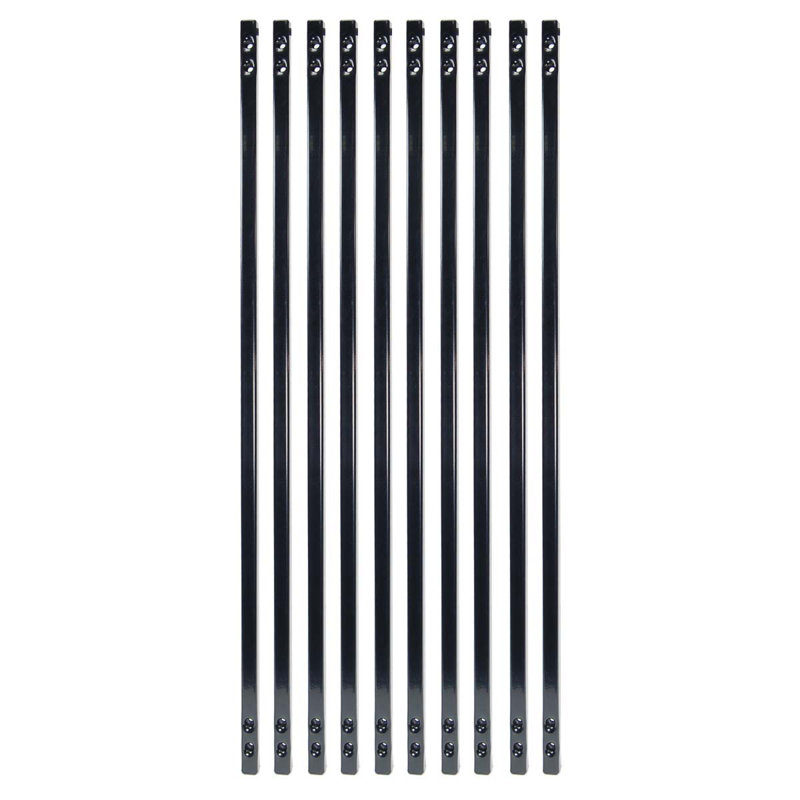 Ensemble de balustres d'escalier Fortress H 31 po x l 0,625 po x P 0,625 po, Noir lustré