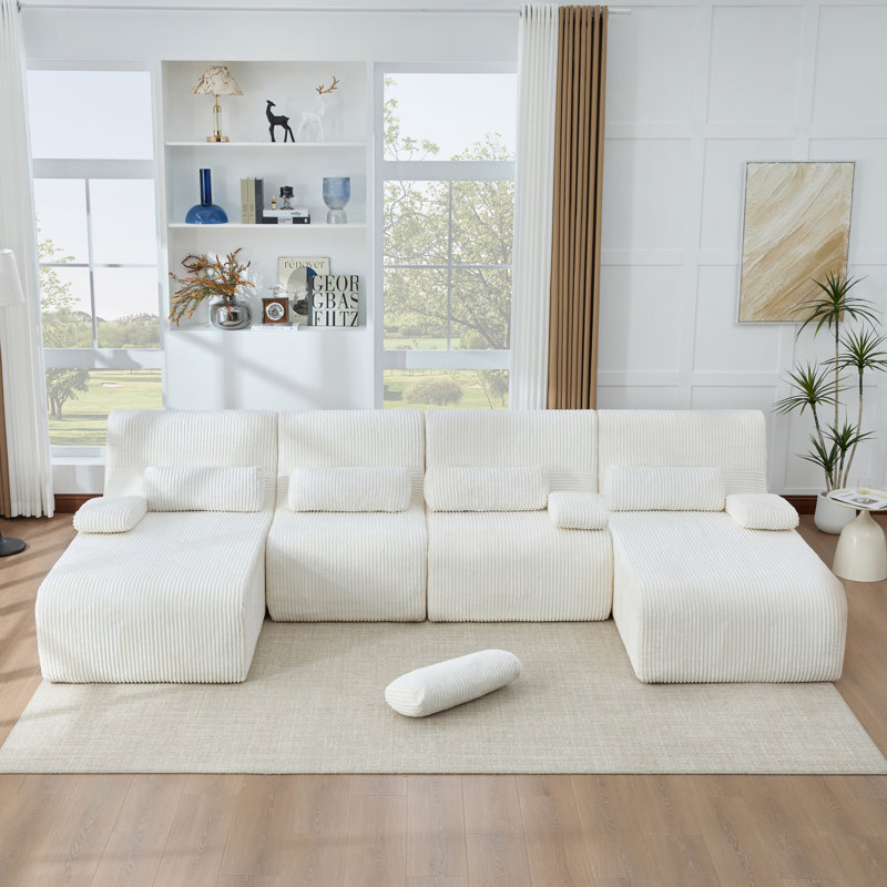 Canapé modulaire en U ModuForm, Beige