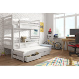 Mccaffery Single (3') 2 Drawer High Sleeper Bunk Bed with Trundle