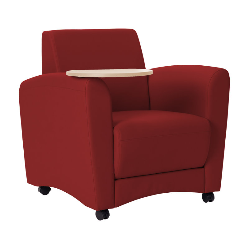 Chaise rembourrée Pro Series, Rouge / grain d'érable