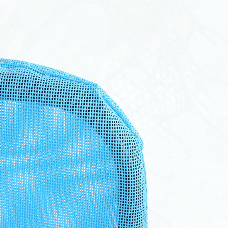 Chaise longue pliante avec dossier inclinable à 5 positions et siège en filet respirant, Bleu