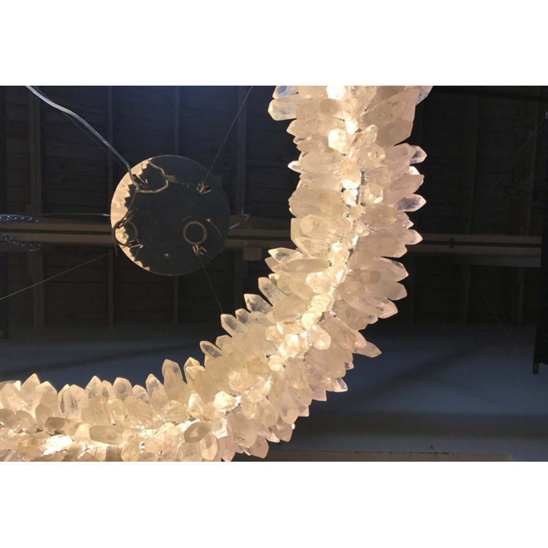 Roxi 1 - Light LED Chandelier, 7.13" H x 48" W x 48" D, Polished Nickel