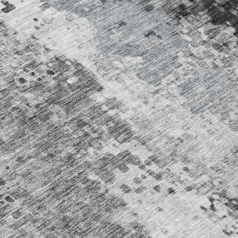 Tapis abstrait lavable à la machine intérieur / extérieur ACN2242 Brenden, Rectangle 10 pi x 14 pi
