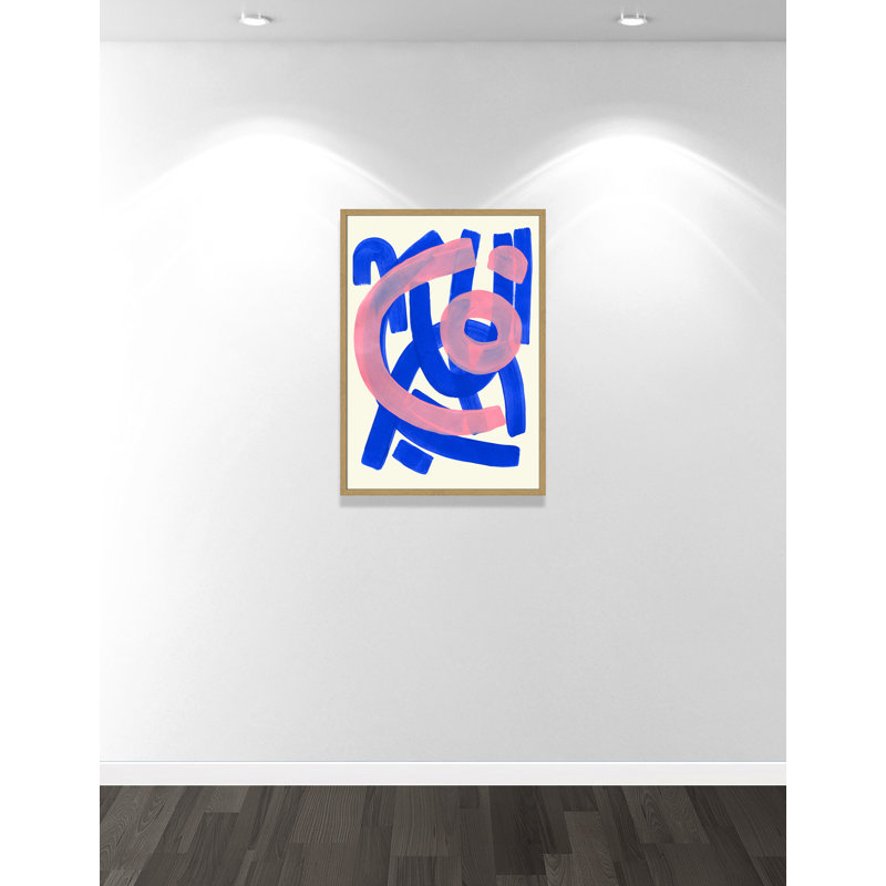 Impression Funky Beat par Haniff, 25.5'' W x 35.5'' H, Grain de bois naturel, Framed Print