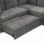 Canapé-lit modulaire en L Chenille-2095247329