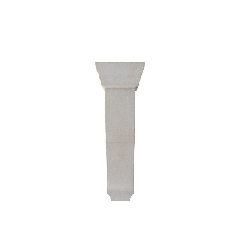 3"W x 6 1/2"D x 12"H Large Rojas Wood Vintage Decor Corbel, Chalk Dust White, 12" H x 3" W x 6.5" D, Chalk Dust White
