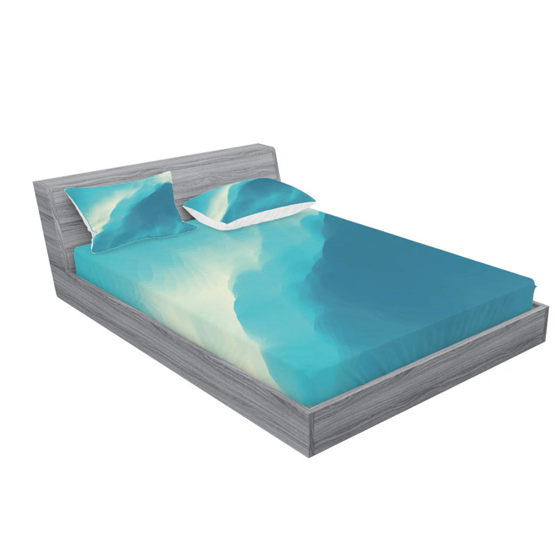 Microfiber Sheet Set, Queen Sheet Set + Fitted Sheet + 2 Pillowcases