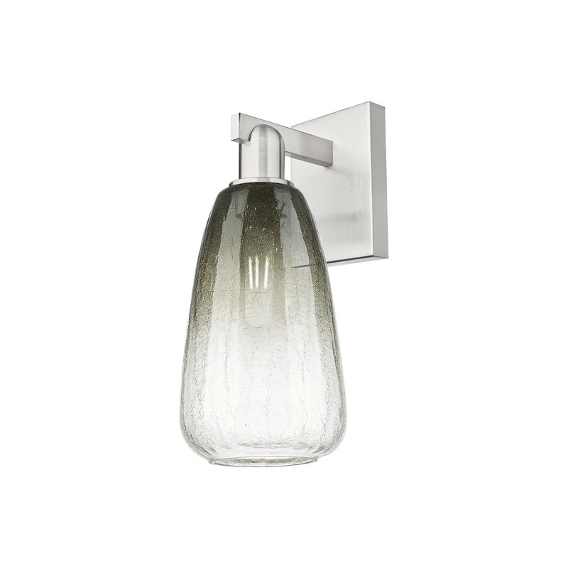 Jacquette - 1 Light Wall Mount Sconce, Slate, Brushed Satin Nickel