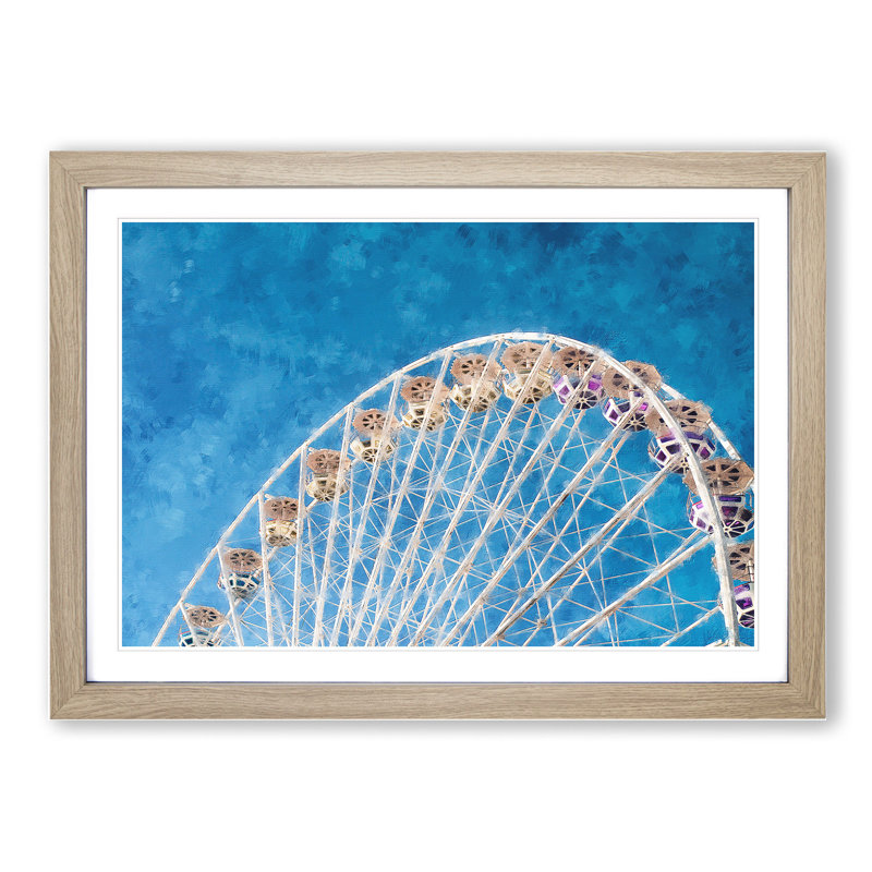 Ferris Wheel Vol.4 - Framed Print, Oak Framed, 36cm H x 48cm W x 2cm D