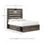 Lit plateforme double avec rangement Drystan