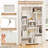 Topbuy Geometric Bookshelf 47-Inch Bookcase w/ Multiple Open Shelves Anti-Tipping Devices-99057522