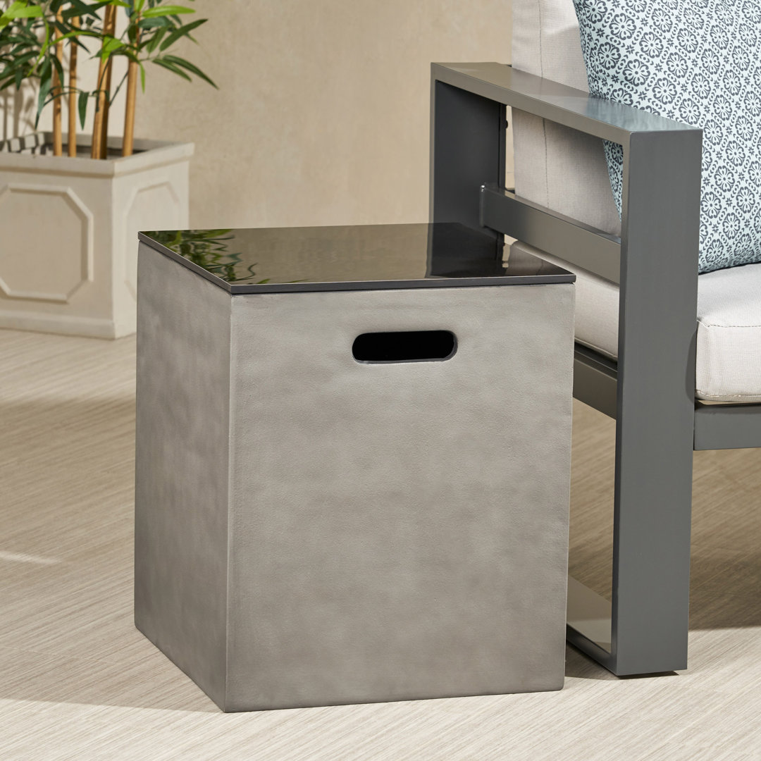 Bilqees Side Table Tank Holder Latitude Run®