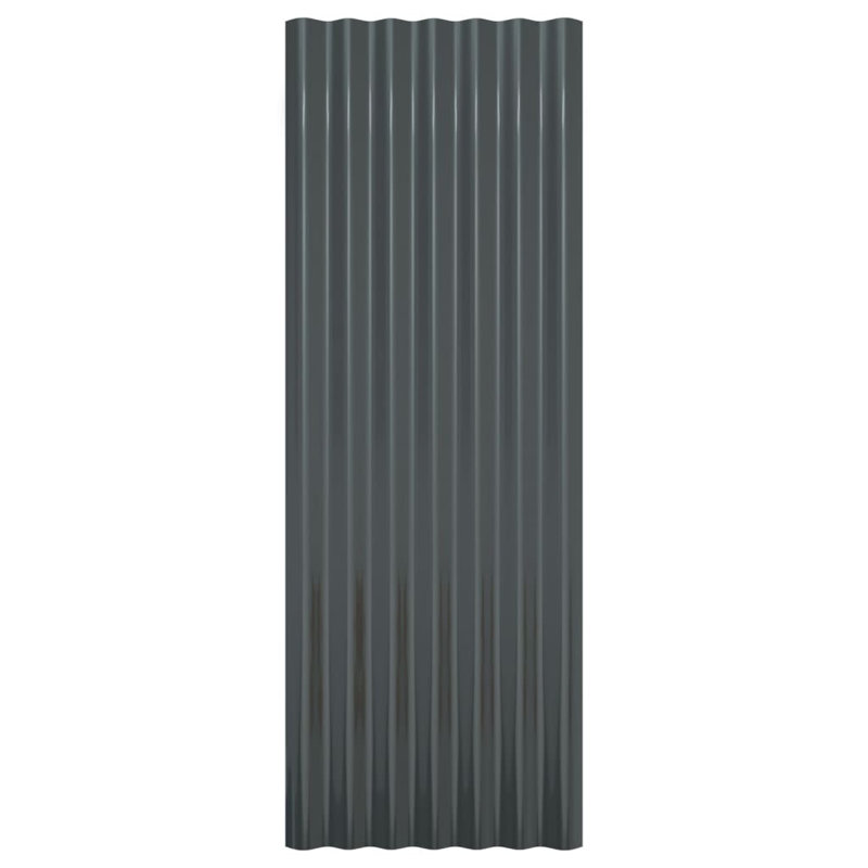 Dakota Fields Steel Roofing Kit, Anthracite, 100 x 36 cm