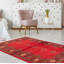 Tapis unique en laine noué à la main 3 pi 1 po x 4 pi 8 po nouvel âge Moneshia