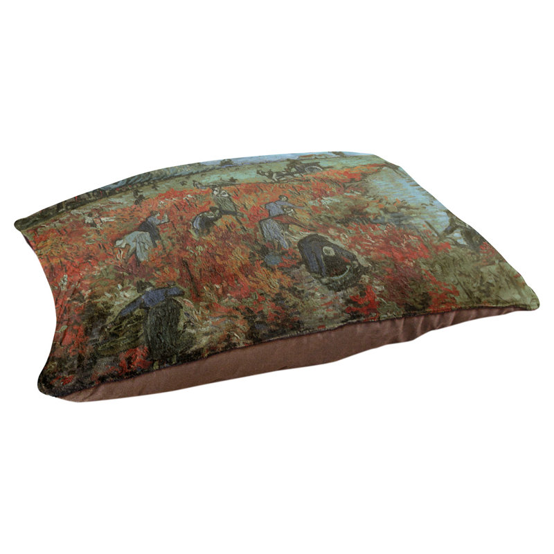 Coussin pour chien vineyard the sky Burk, Petit (l 29,5 po x P 19,5 po x H 2,5 po), Rouge / Bleu