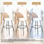 Upholstered Chenille Bar Stool-641677305